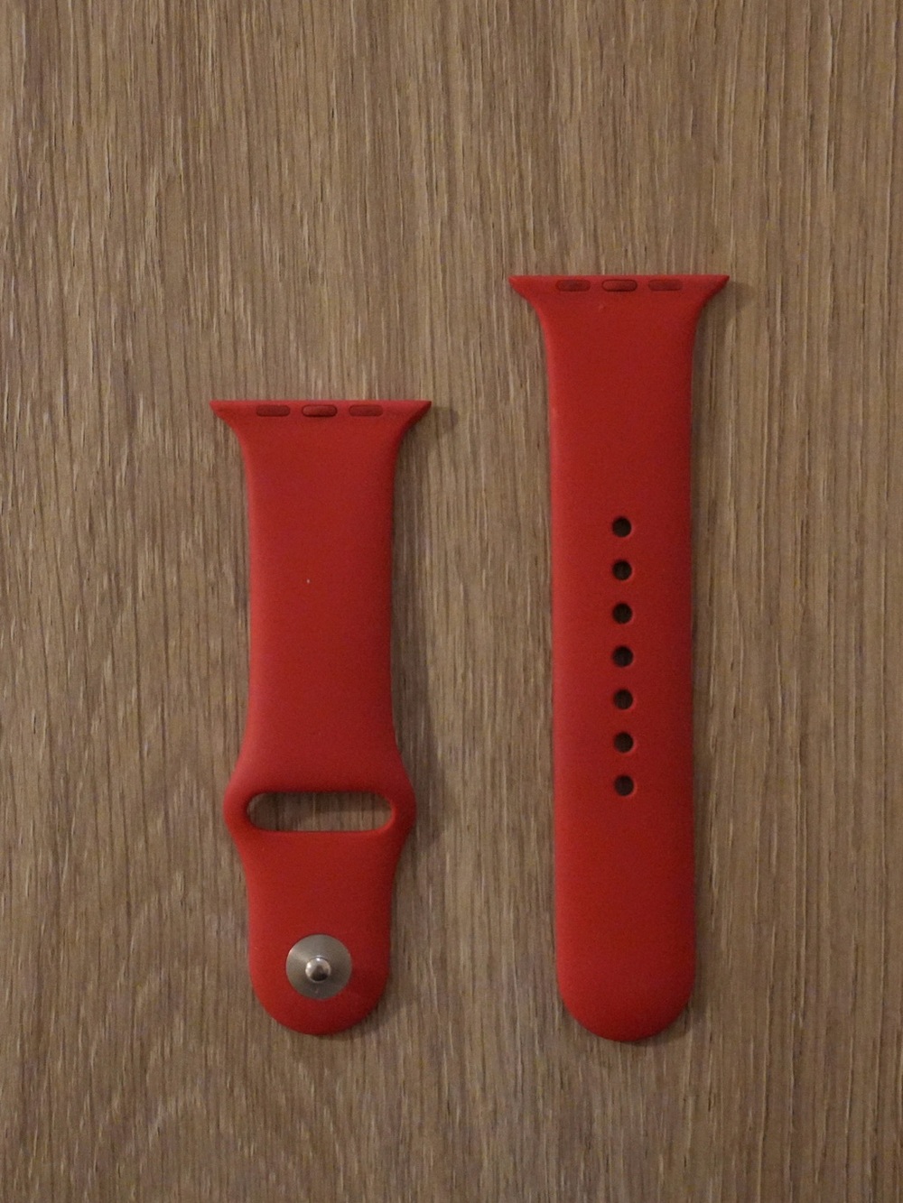 Apple Red Silicone Sport Band for Apple Watch (Two-Piece)